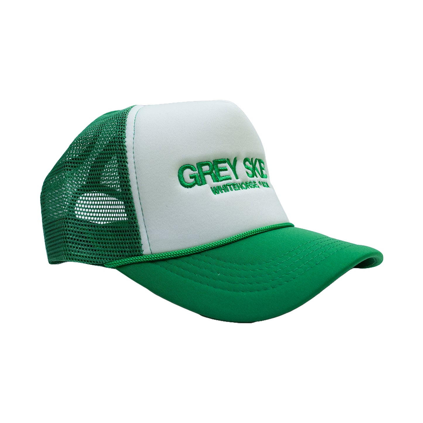 Grey Skies Trucker Hat (Green)