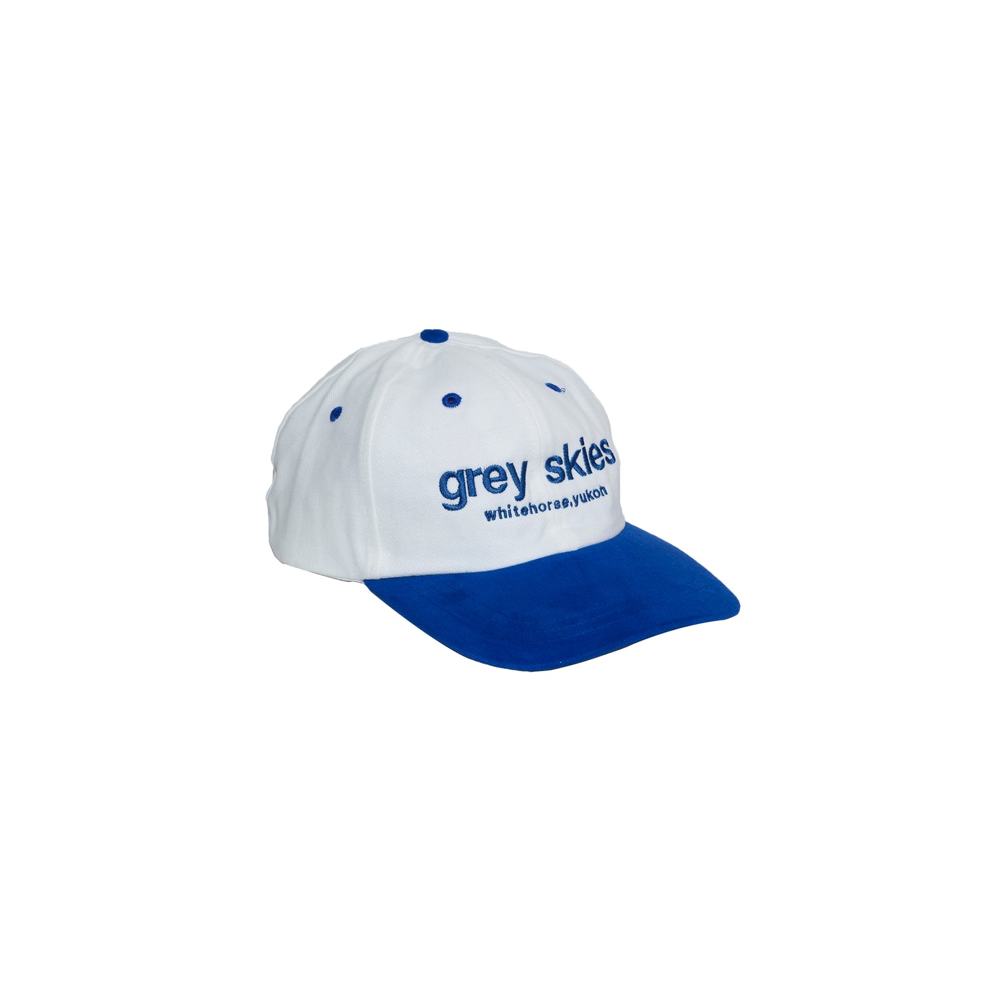 Grey Skies Lowercase Hat (Blue)