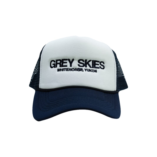 Grey Skies Trucker Hat (Navy)