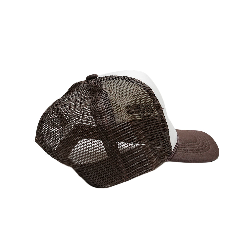 Grey Skies Trucker Hat (Brown)