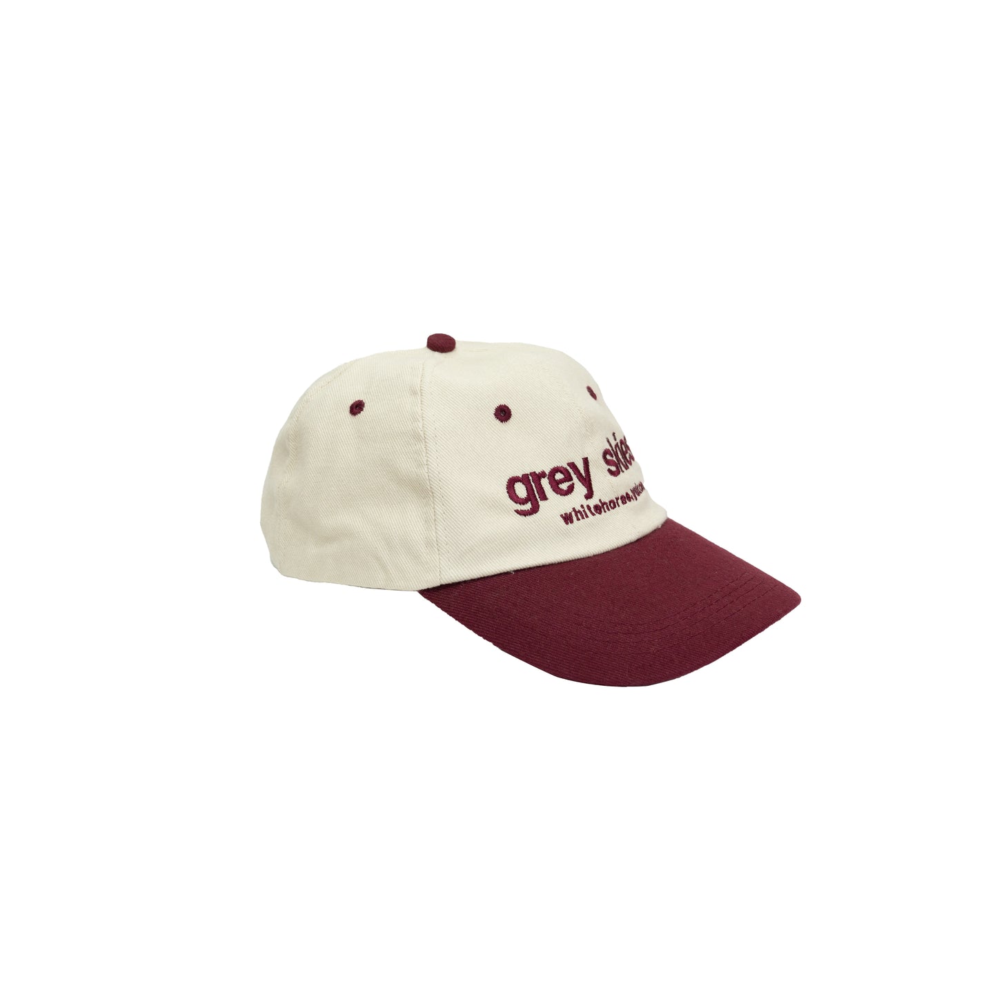 Grey Skies Lowercase Hat (Red)