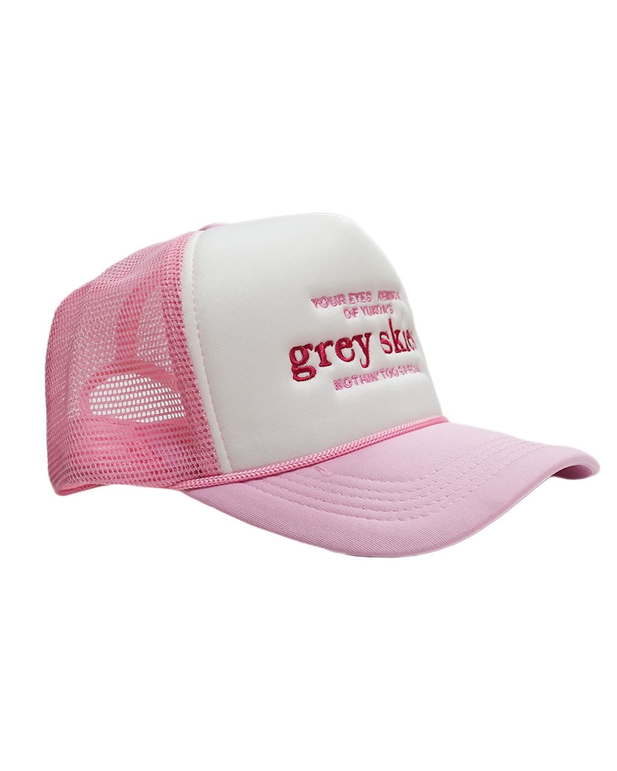 Grey Skies “NTS” Trucker Hat (Pink)