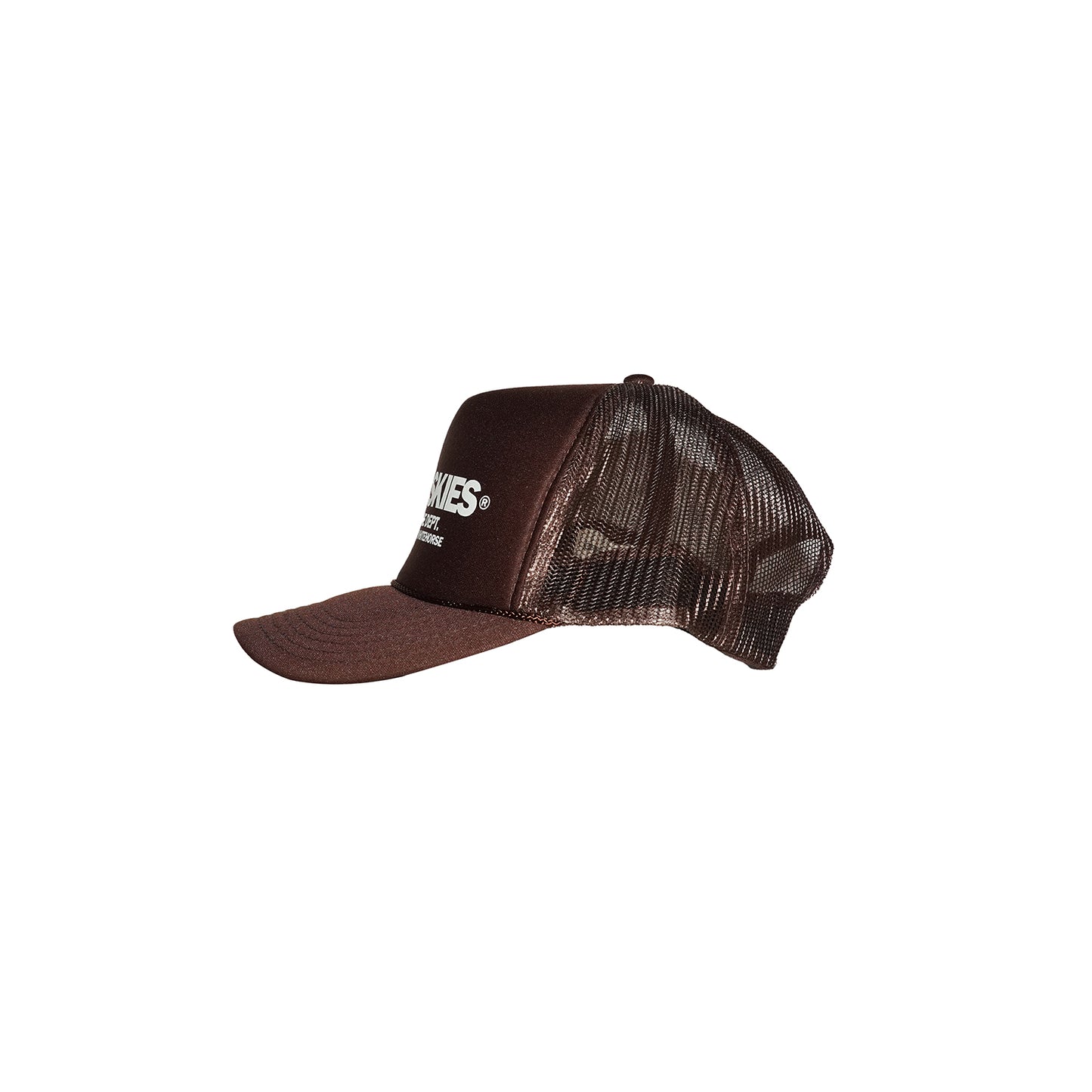 Grey Skies Creative Dept. Trucker Hat (Brown)