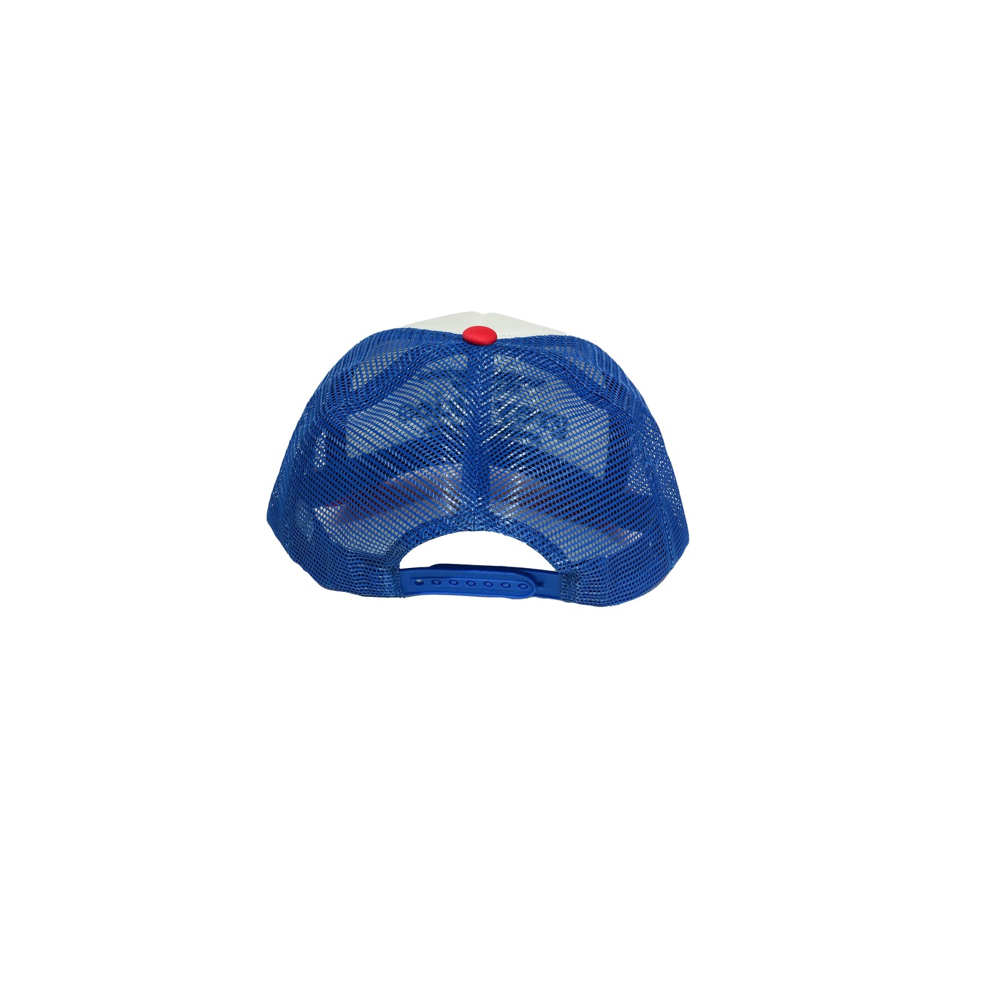 Grey Skies “NTS” Trucker Hat (Red-Blue)